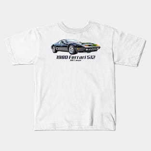 1980 Ferrari 512 BB Coupe Kids T-Shirt